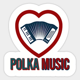 Polka Music Fan Sticker